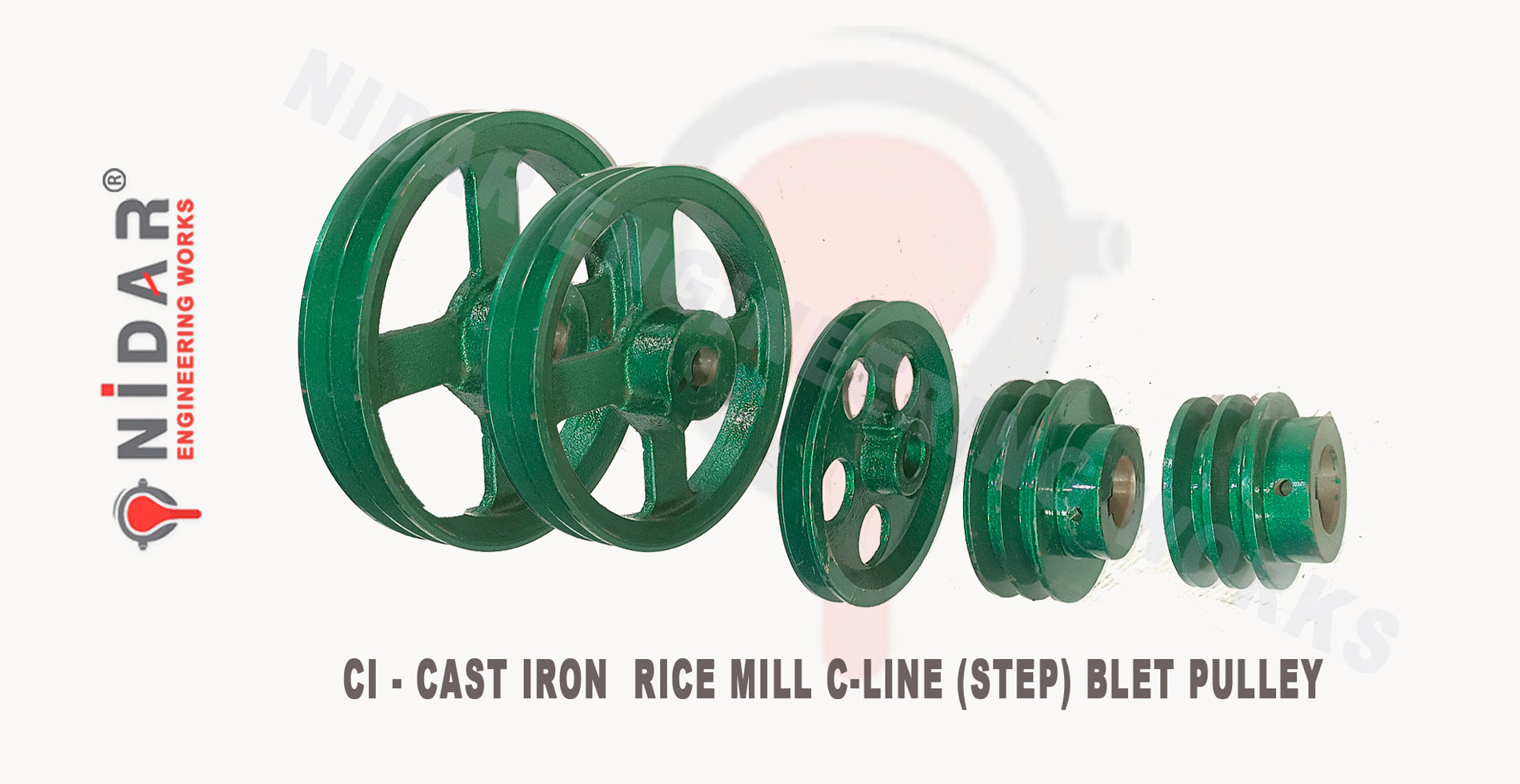 CI - Casting Rice Mill Pulley Manufactures Rajkot Gujarat- India