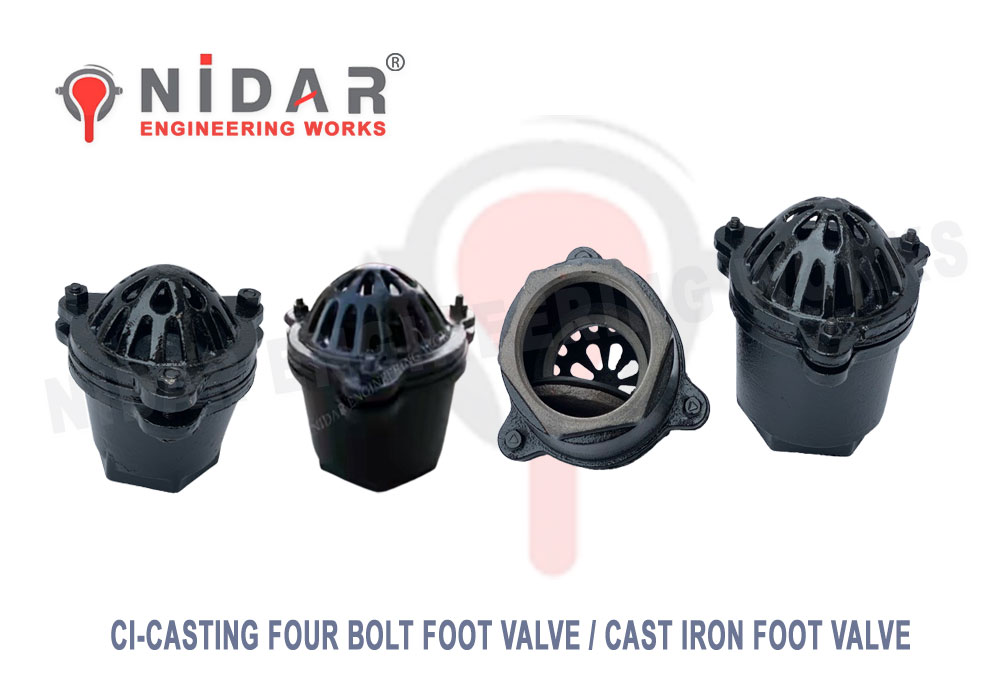 CI Foot Valve Manufacturers - Suppliers and Exporters - Nidar Engineering Industries Rajkot Manufacturers - Suppliers and Exporters Rajkot