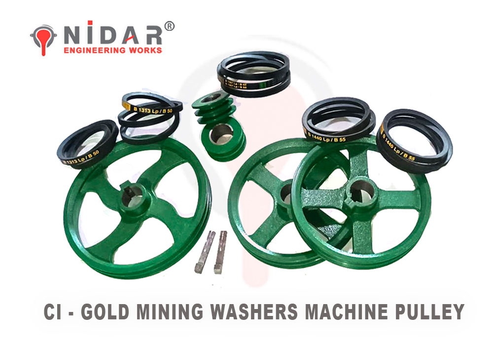 Gold Mining Washers Machine Pulley Manufacturers - Suppliers and Exporters - CF Brand Industries Rajkot Gujarat india