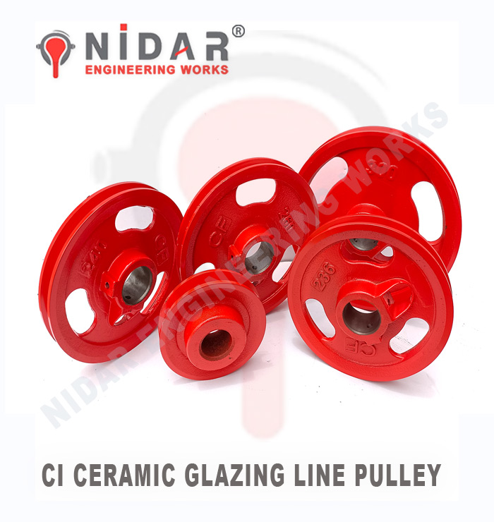 Ceramic Glazing Line Pulley Manufacturer - Supplier - Exporter Rajkot - V Belt Wheel Pulley