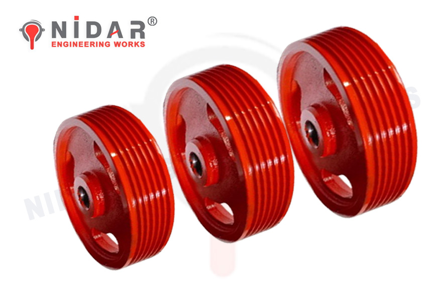 Ceramic Six Line V Belt Heavy Pulley  Manufacturers - Suppliers - Exporters