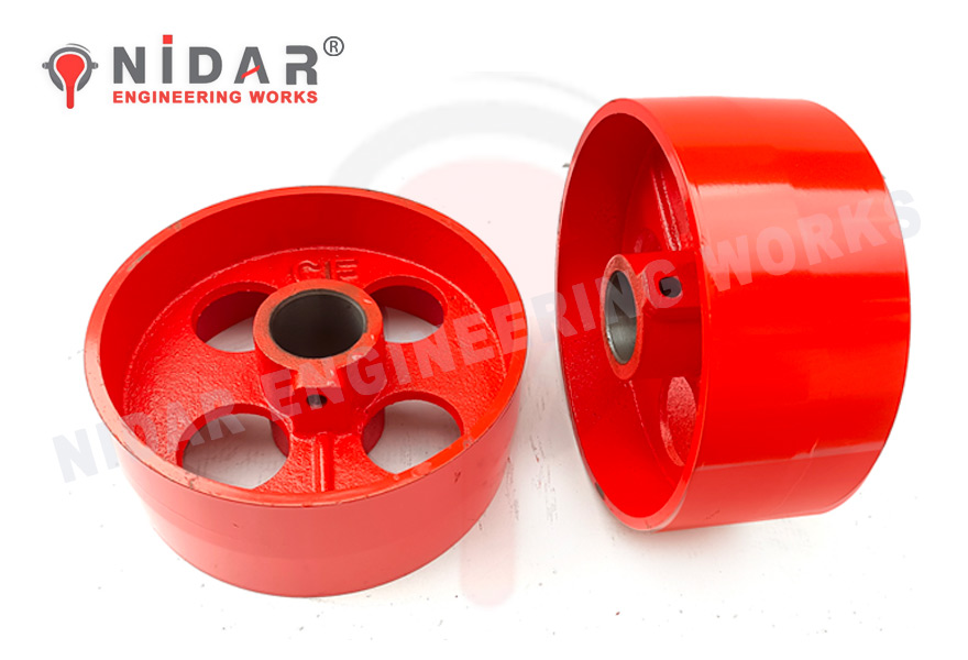 9.5 inch x100x50mm Flat Ceramic Tiles Pulley Manufacturers  - Suppliers - Exporters CF Brand