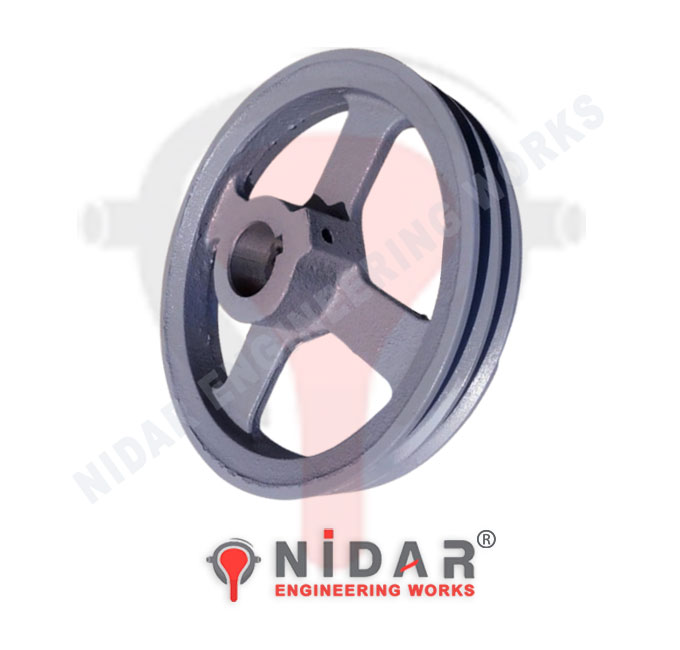10inchx38mm Double Belt Pulley for Rice Mill Pulley Manufacturers