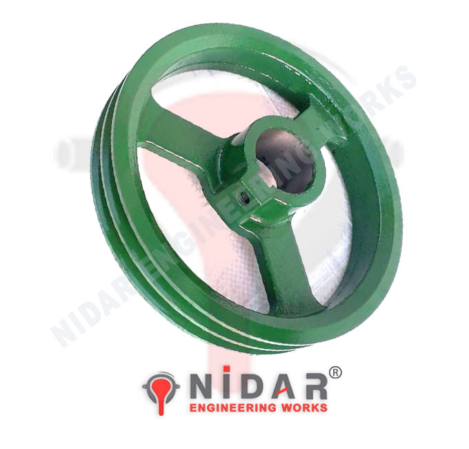 10inchx38mm Double Belt Pulley for Rice Mill Pulley Manufacturers